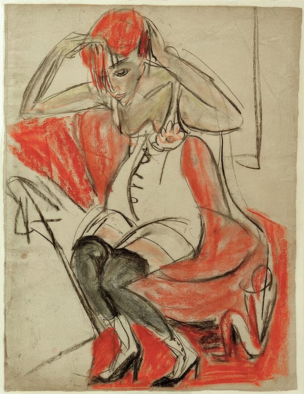 Lány a lila fotelben alkotó: Ernst Ludwig Kirchner