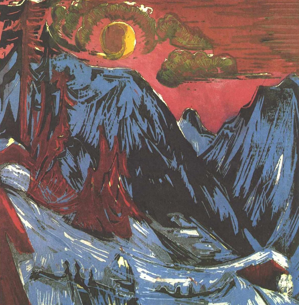 száj éjszaka alkotó: Ernst Ludwig Kirchner