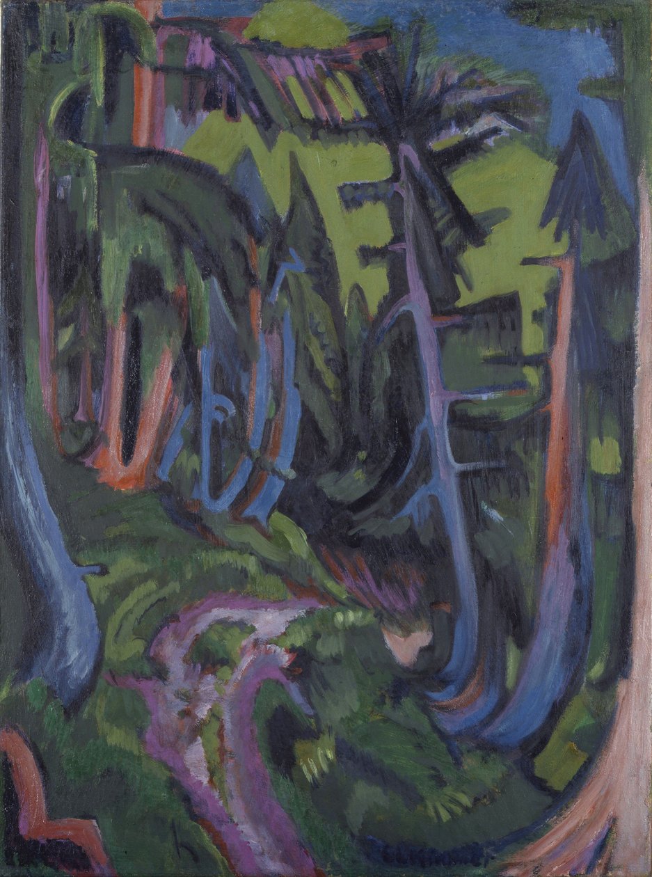 Hegyi erdei ösvény alkotó: Ernst Ludwig Kirchner