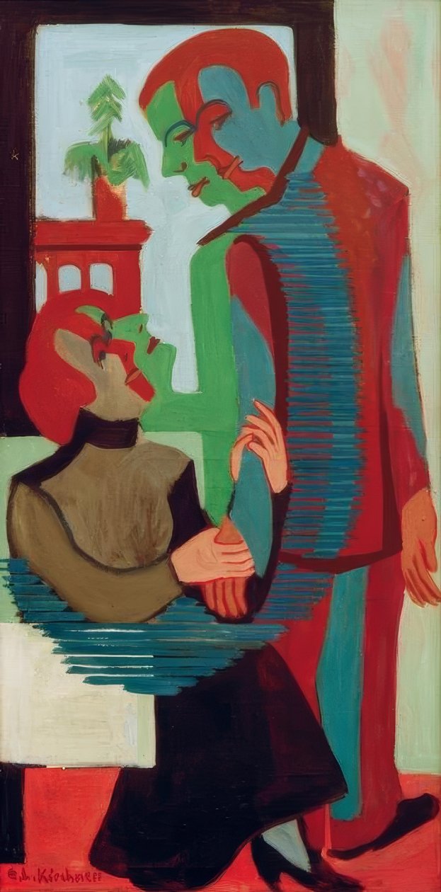 anya és fia alkotó: Ernst Ludwig Kirchner