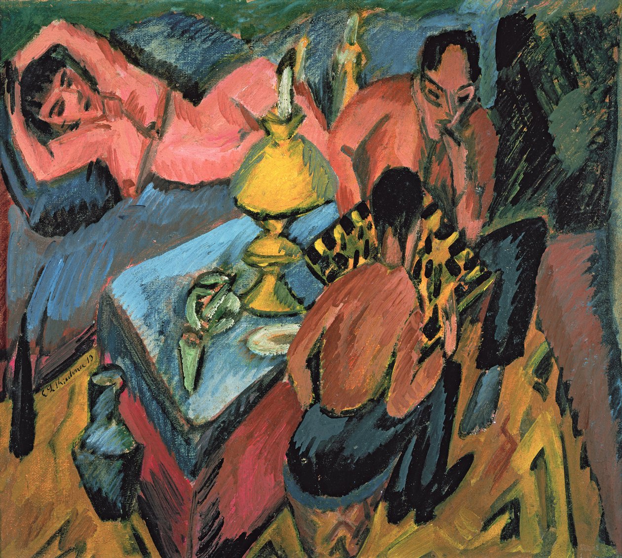 Muller Ottó (1874-1930) Sakk, 1913 alkotó: Ernst Ludwig Kirchner