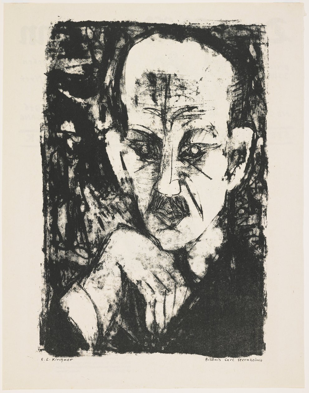Carl Sternheim portréja, 1916 alkotó: Ernst Ludwig Kirchner
