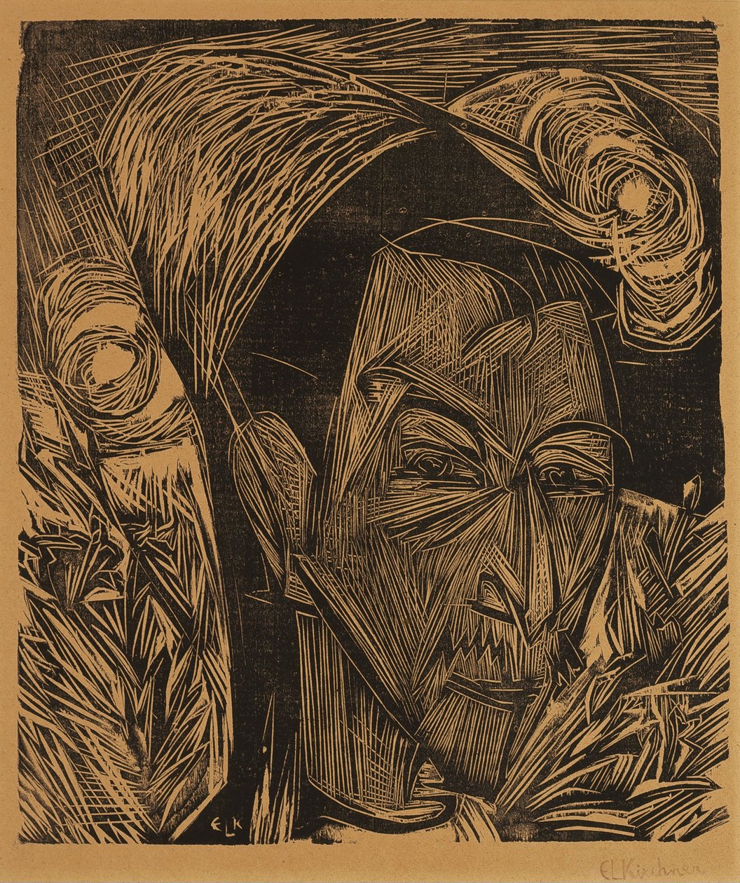 David Müller arcképe alkotó: Ernst Ludwig Kirchner