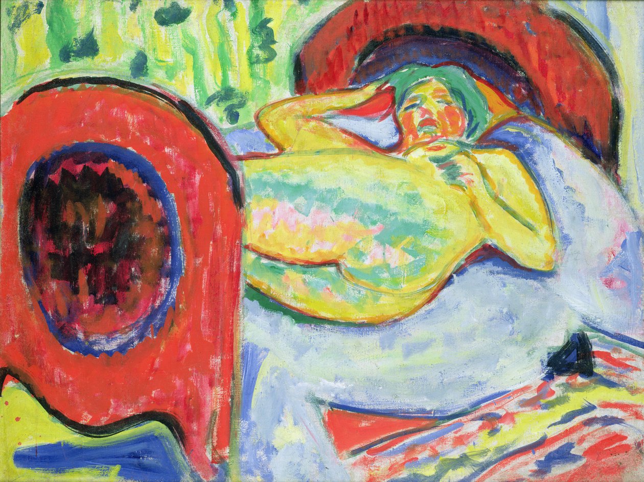 Fekvő akt alkotó: Ernst Ludwig Kirchner