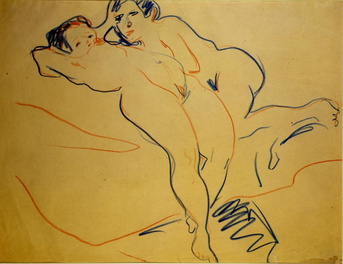 Pihenő pár alkotó: Ernst Ludwig Kirchner