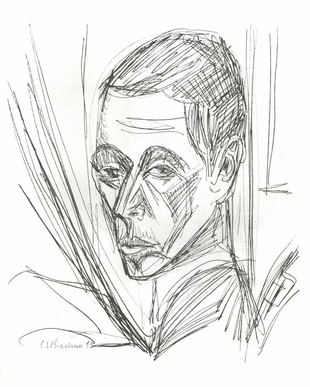Önarckép alkotó: Ernst Ludwig Kirchner