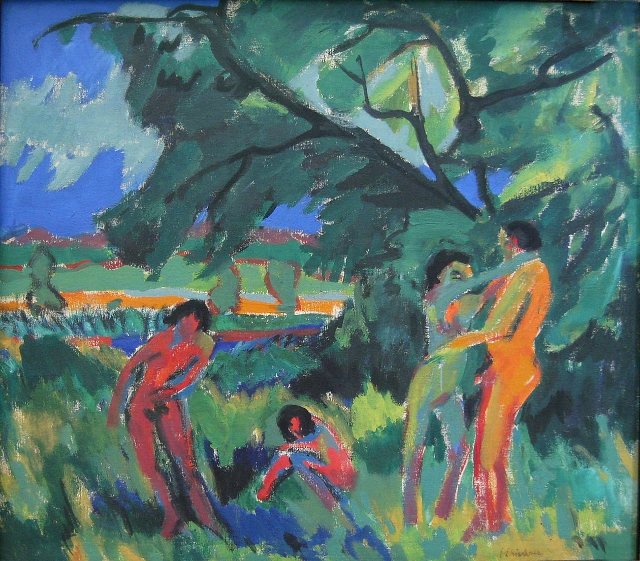 Meztelen emberek játszanak alkotó: Ernst Ludwig Kirchner