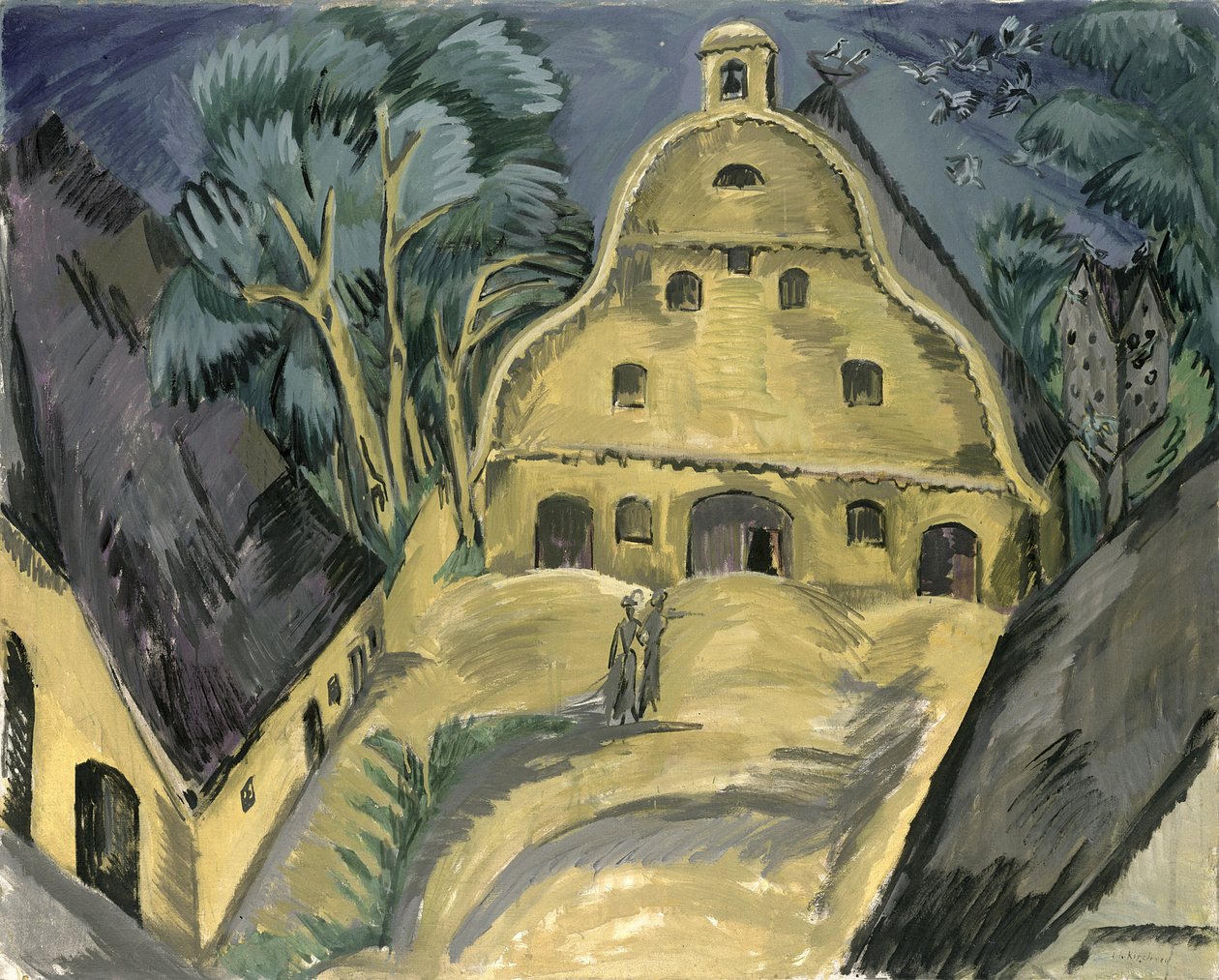 Staberhof farm a Fehmarn I-ben, 1913 alkotó: Ernst Ludwig Kirchner