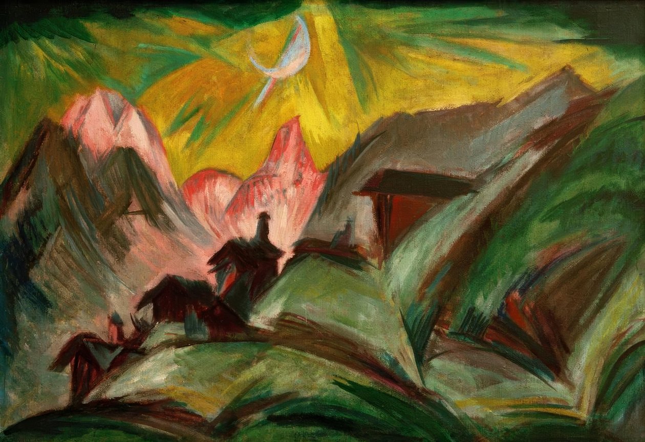 Stafelalp a holdfényben alkotó: Ernst Ludwig Kirchner