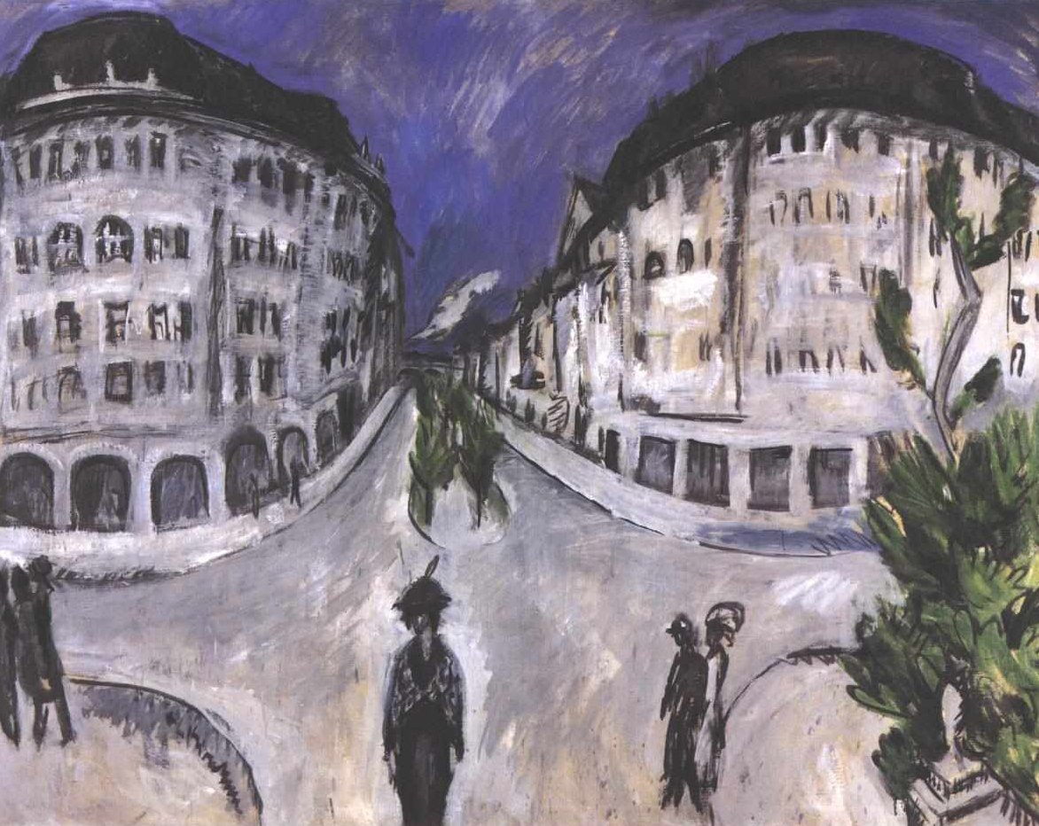 Utca a Stadtpark Schönebergben alkotó: Ernst Ludwig Kirchner