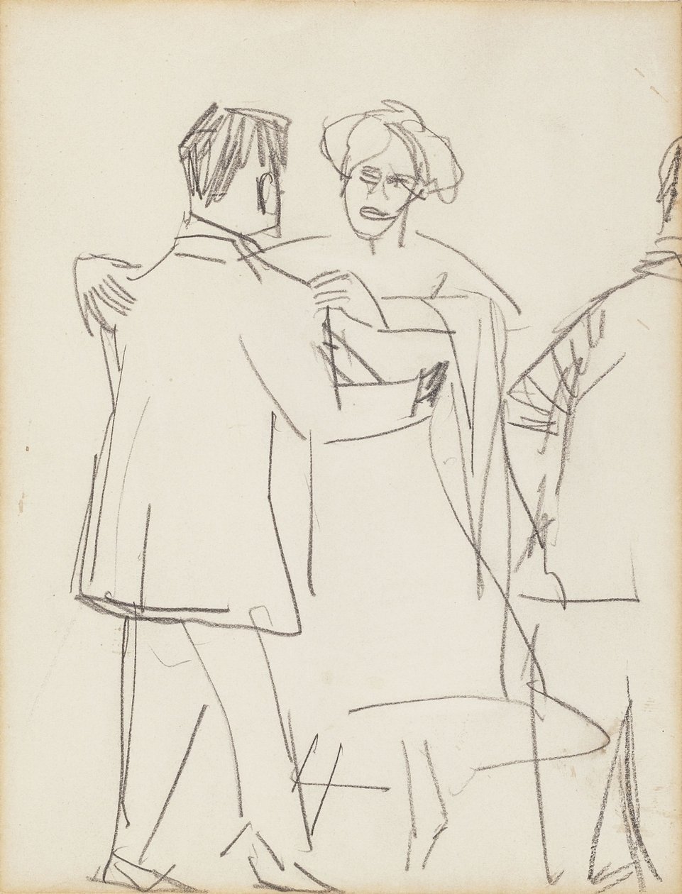 TÁNCOLÓ PÁR alkotó: Ernst Ludwig Kirchner