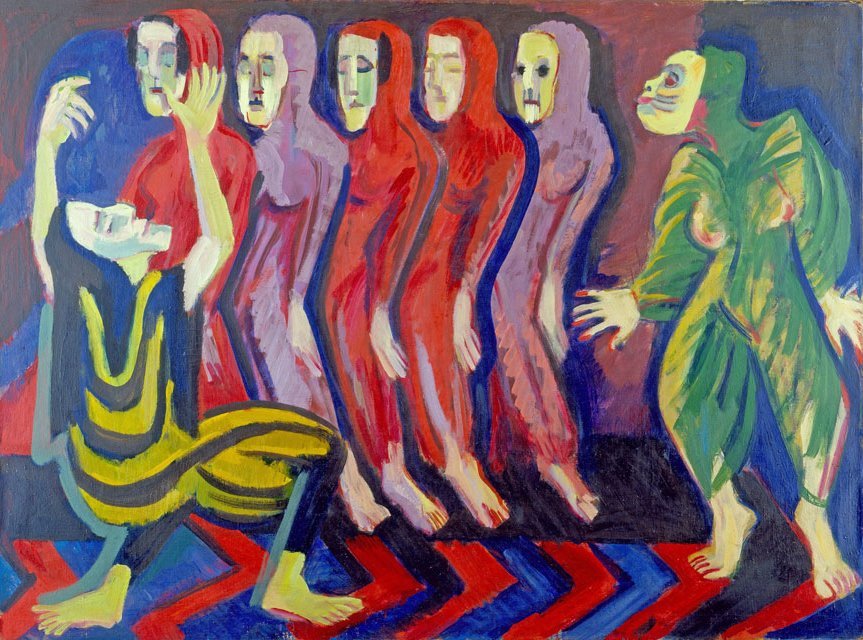 Totentanz der Mary Wigman alkotó: Ernst Ludwig Kirchner