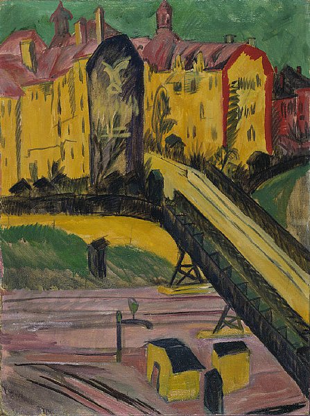 Kilátás az ablakon alkotó: Ernst Ludwig Kirchner