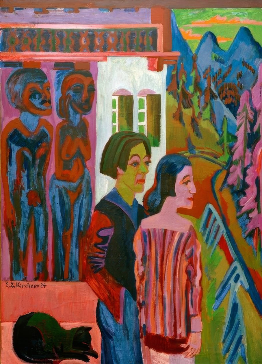 Napkelte előtt alkotó: Ernst Ludwig Kirchner