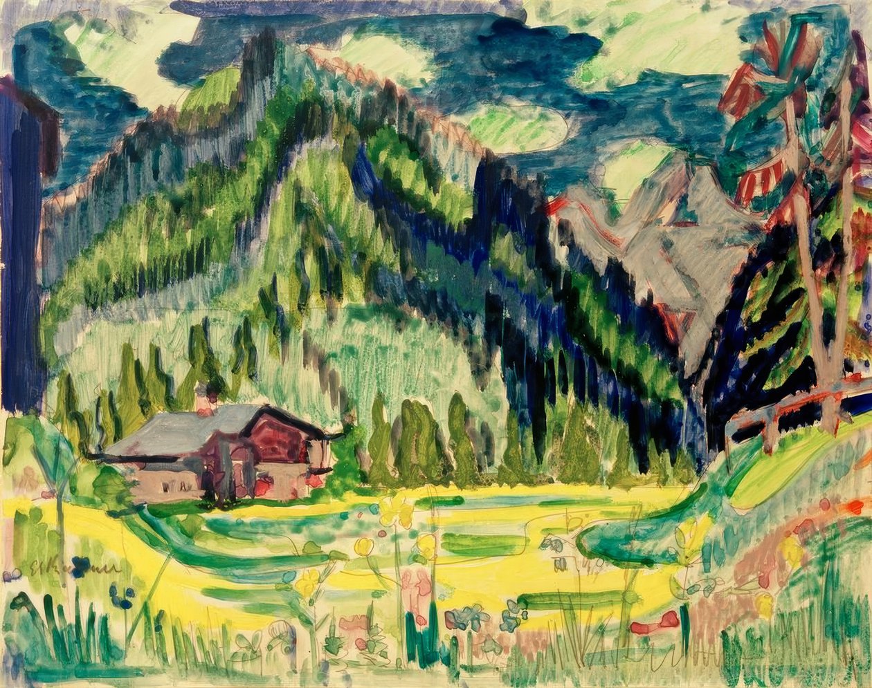 Wildboden alkotó: Ernst Ludwig Kirchner