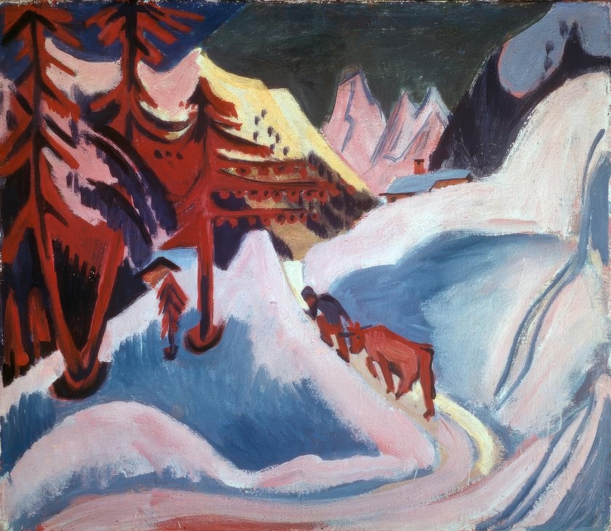 Tél Davosban alkotó: Ernst Ludwig Kirchner
