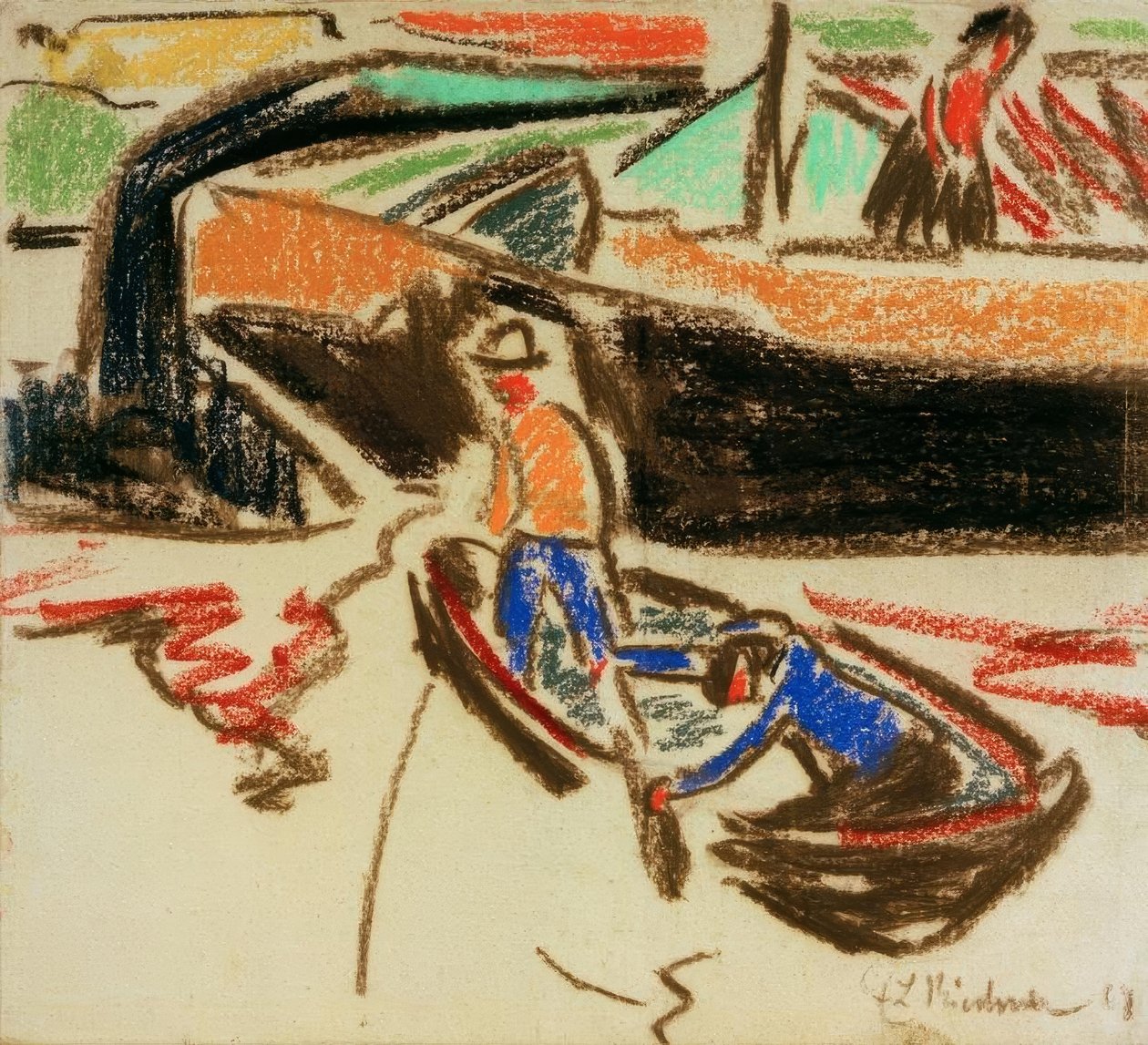 Bárka és gumicsónak alkotó: Ernst Ludwig Kirchner