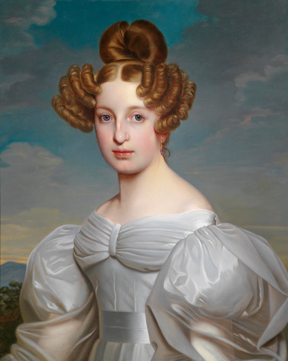 Elise Dorothea Friederike, von Schaezler bárónő, született von Süsskind bárónő (1810–1831) portréja alkotó: Ernst Thelott