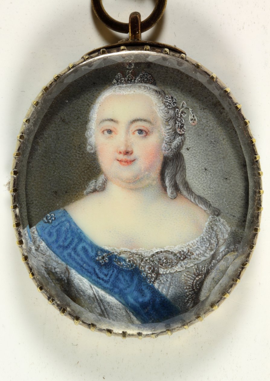 Elizabeth Petrovna, Oroszország császárnéja (zománc) alkotó: Ernst August Abel