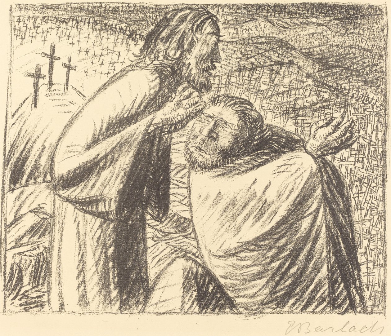 1916-ban Krisztus születése után. alkotó: Ernst Barlach