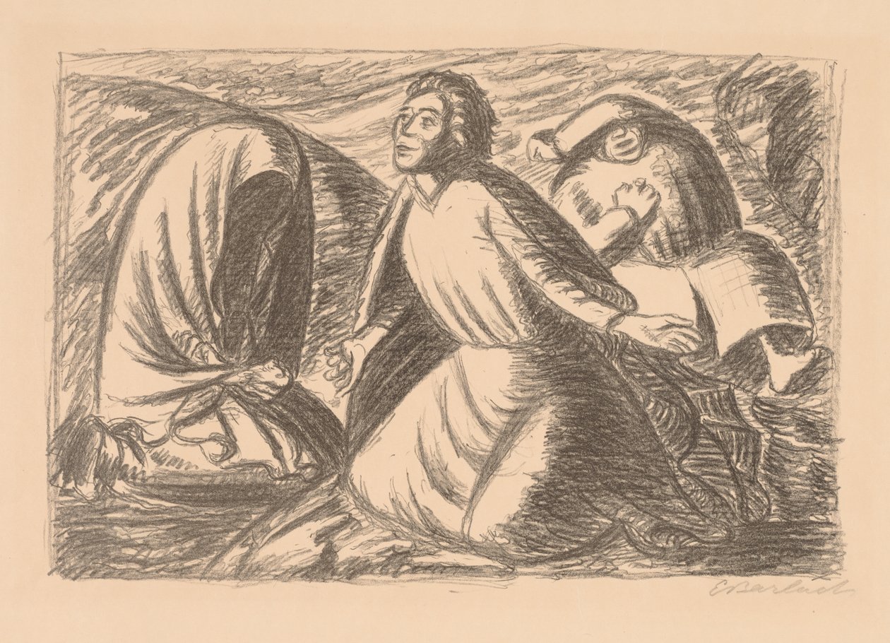 Remény és kétségbeesés II alkotó: Ernst Barlach