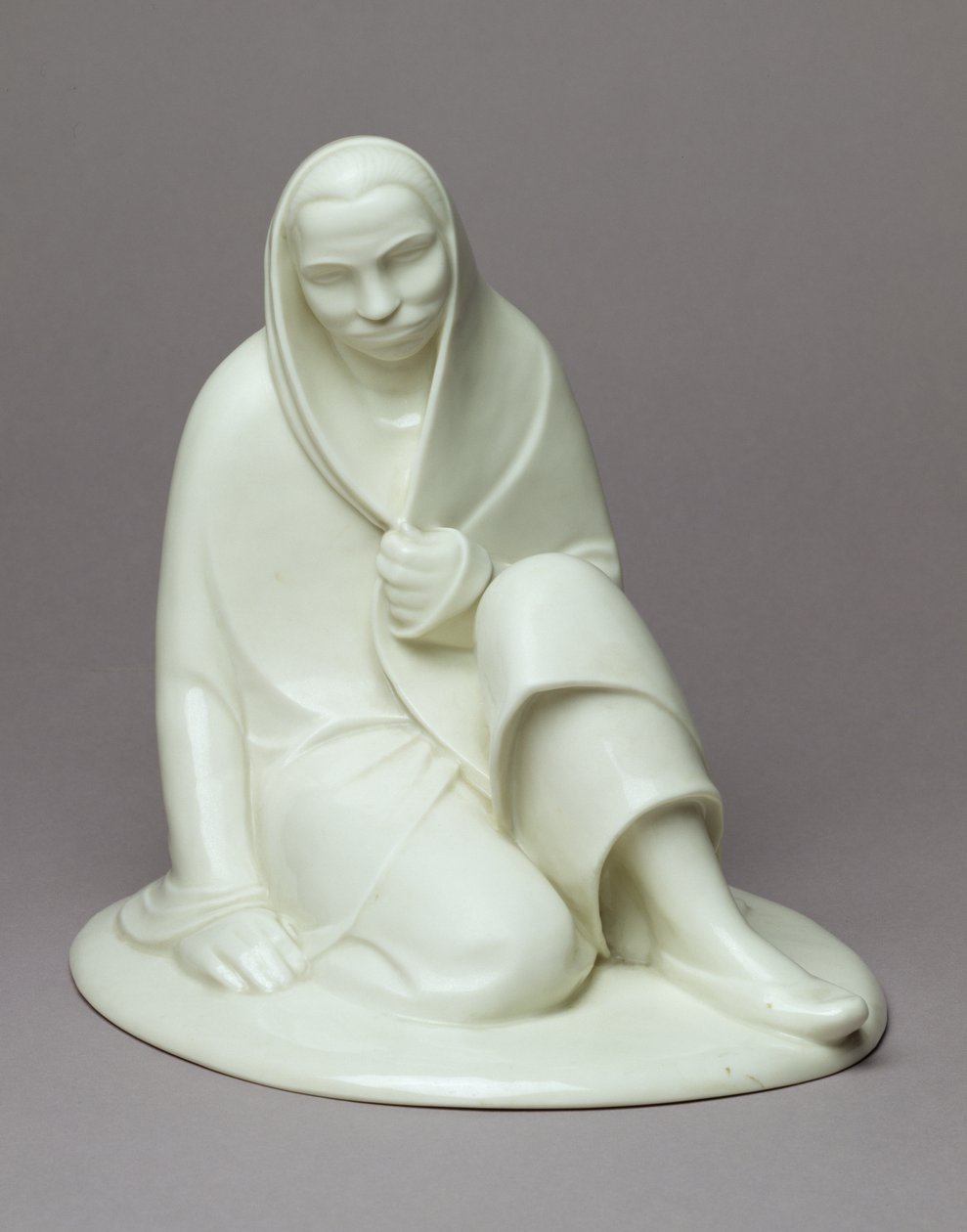 Ülő lány, 1907-08 (porcelán) alkotó: Ernst Barlach