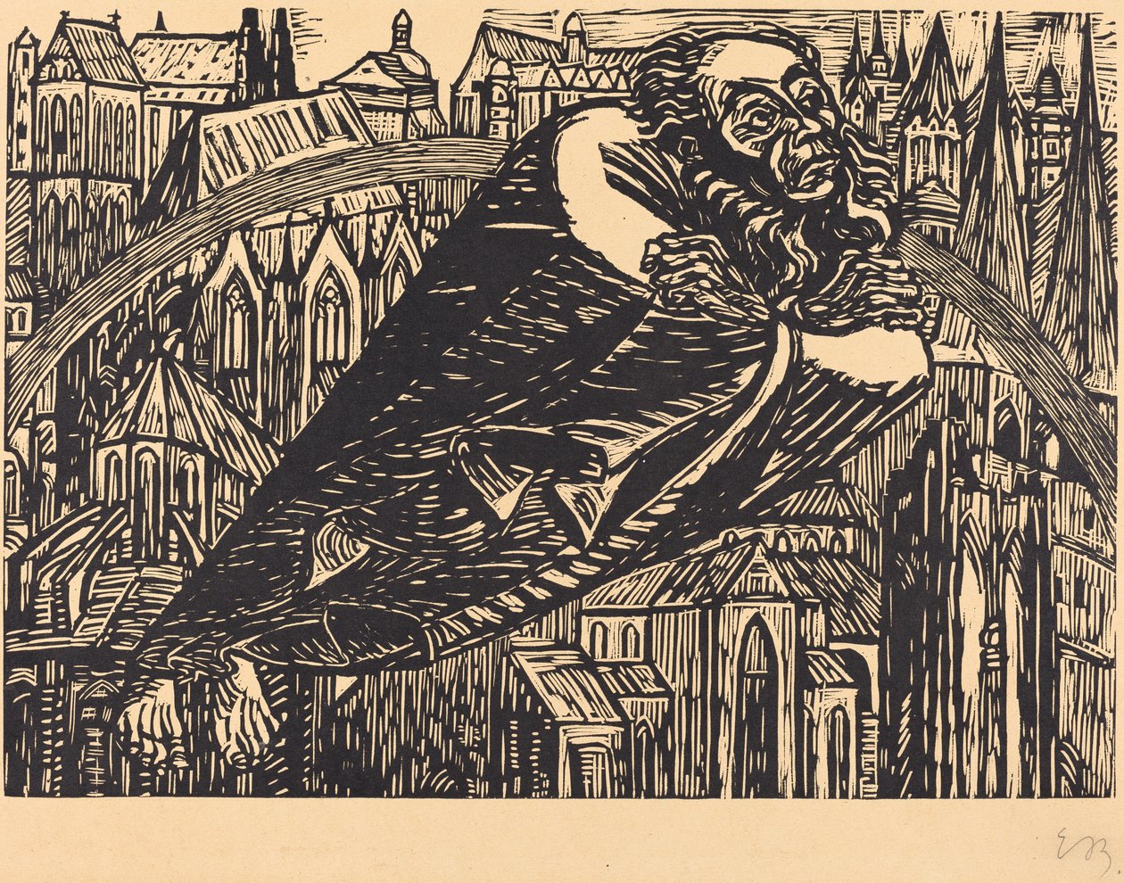 A katedrálisok, 1920. alkotó: Ernst Barlach