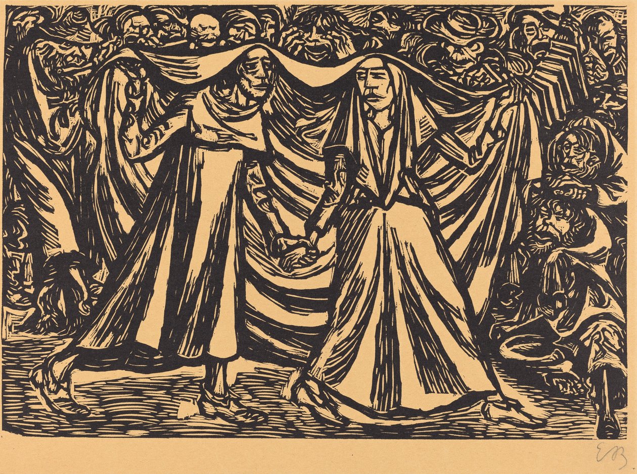 A haláltánc II, 1921. alkotó: Ernst Barlach