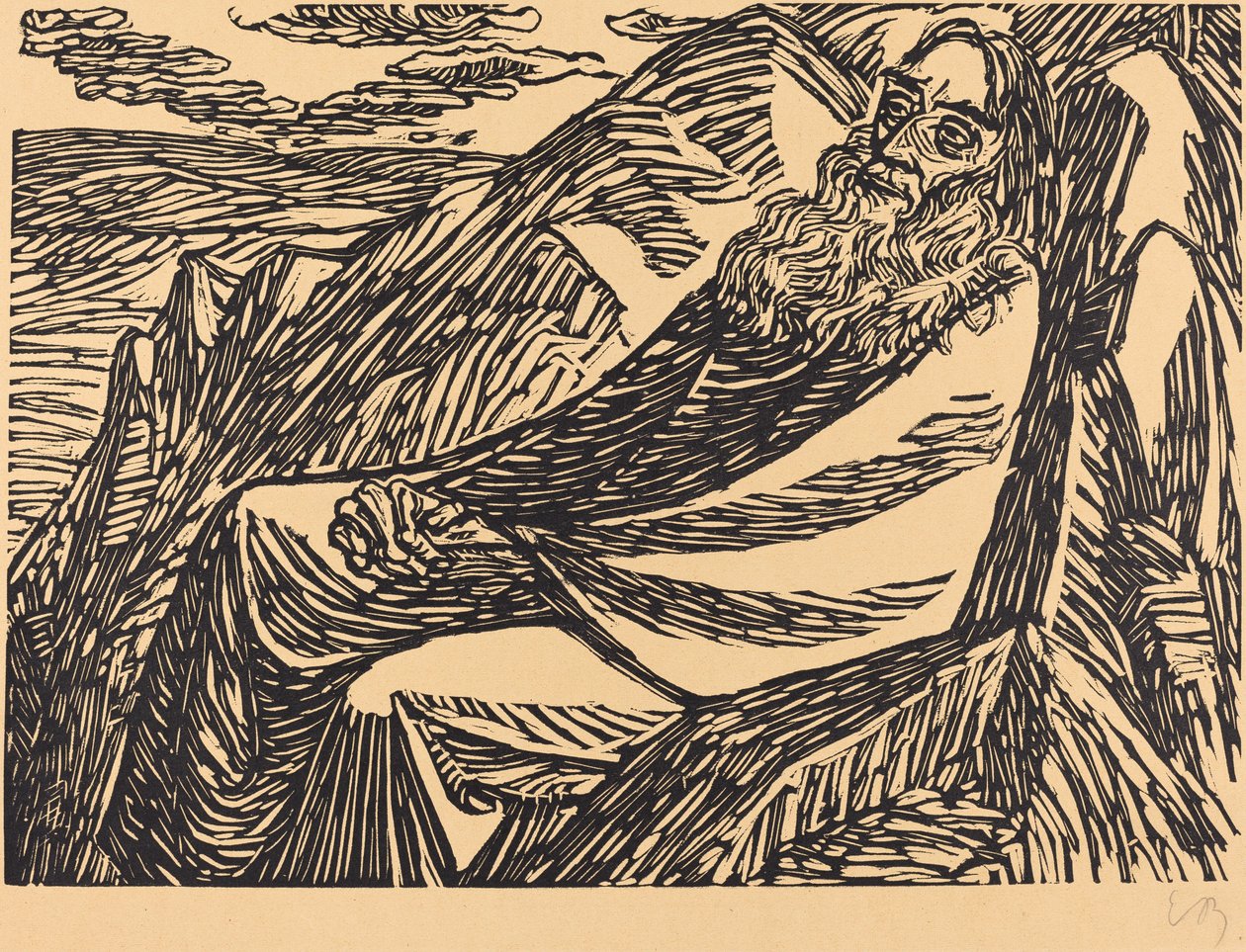 A hetedik nap, 1920. alkotó: Ernst Barlach