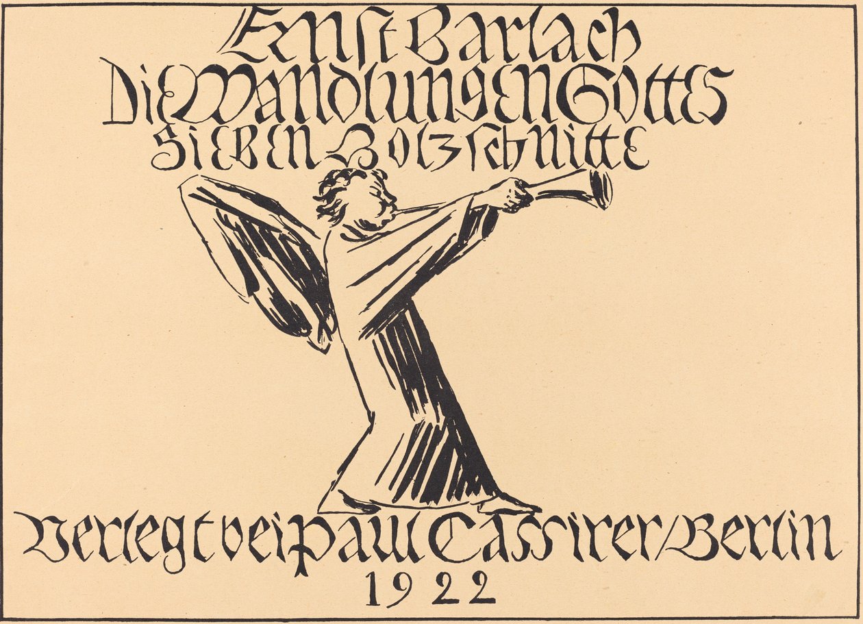 Címlap, valószínűleg 1920. alkotó: Ernst Barlach