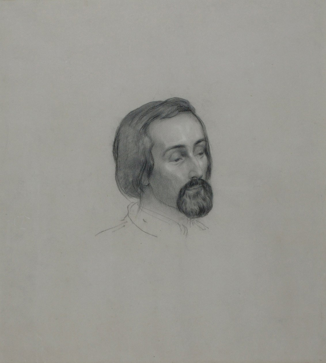 Heinrich Heine költő portréja 1797-1856, 1851 alkotó: Ernst Benedikt Kietz
