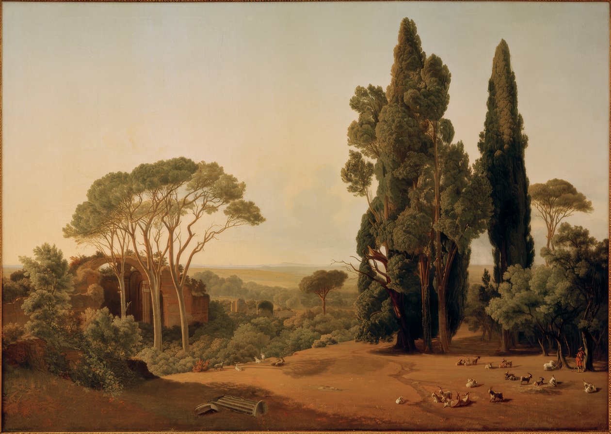 Die Villa Hadriana bei Tivoli alkotó: Ernst Christian Frederik Petzholdt