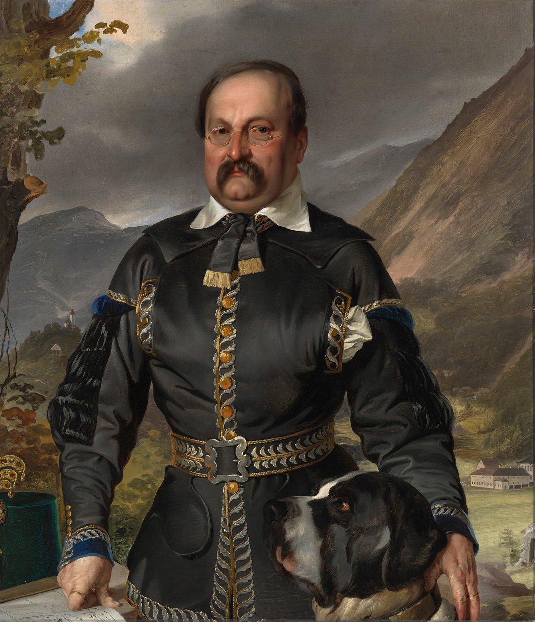 Német: Franz Anton Ritter von Jakomini bányászruhában alkotó: Ernst Christian Moser