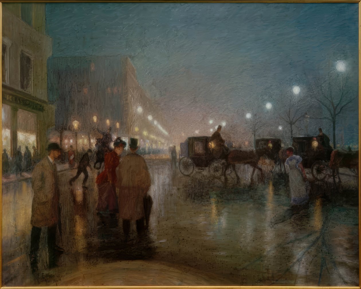 Hamburg, a Jungfernstieg este alkotó: Ernst Eitner