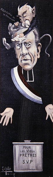 Abbe Lemire vigaszt kap Georges Clemenceau-tól alkotó: Ernst Emmanuel Muller