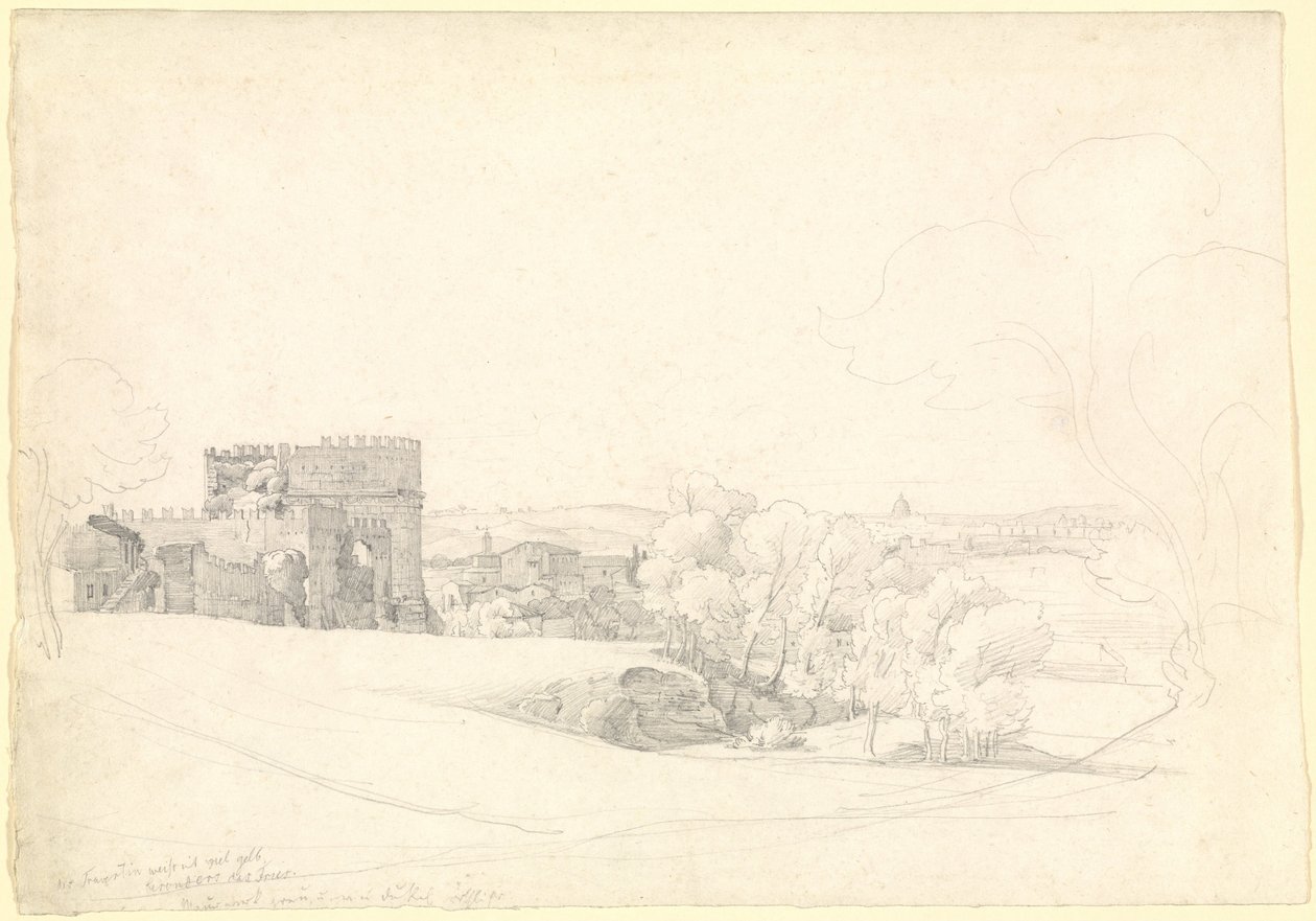 Via Appia Antica és Cecilia Metella sírja alkotó: Ernst Fries