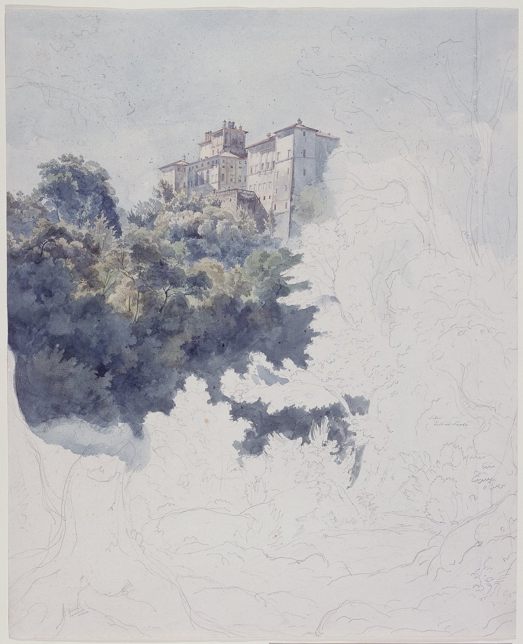 A Villa Chigi Ariccia közelében alkotó: Ernst Fries