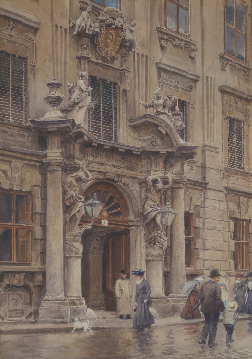 Das Portal des Palais Kinsky alkotó: Ernst Graner