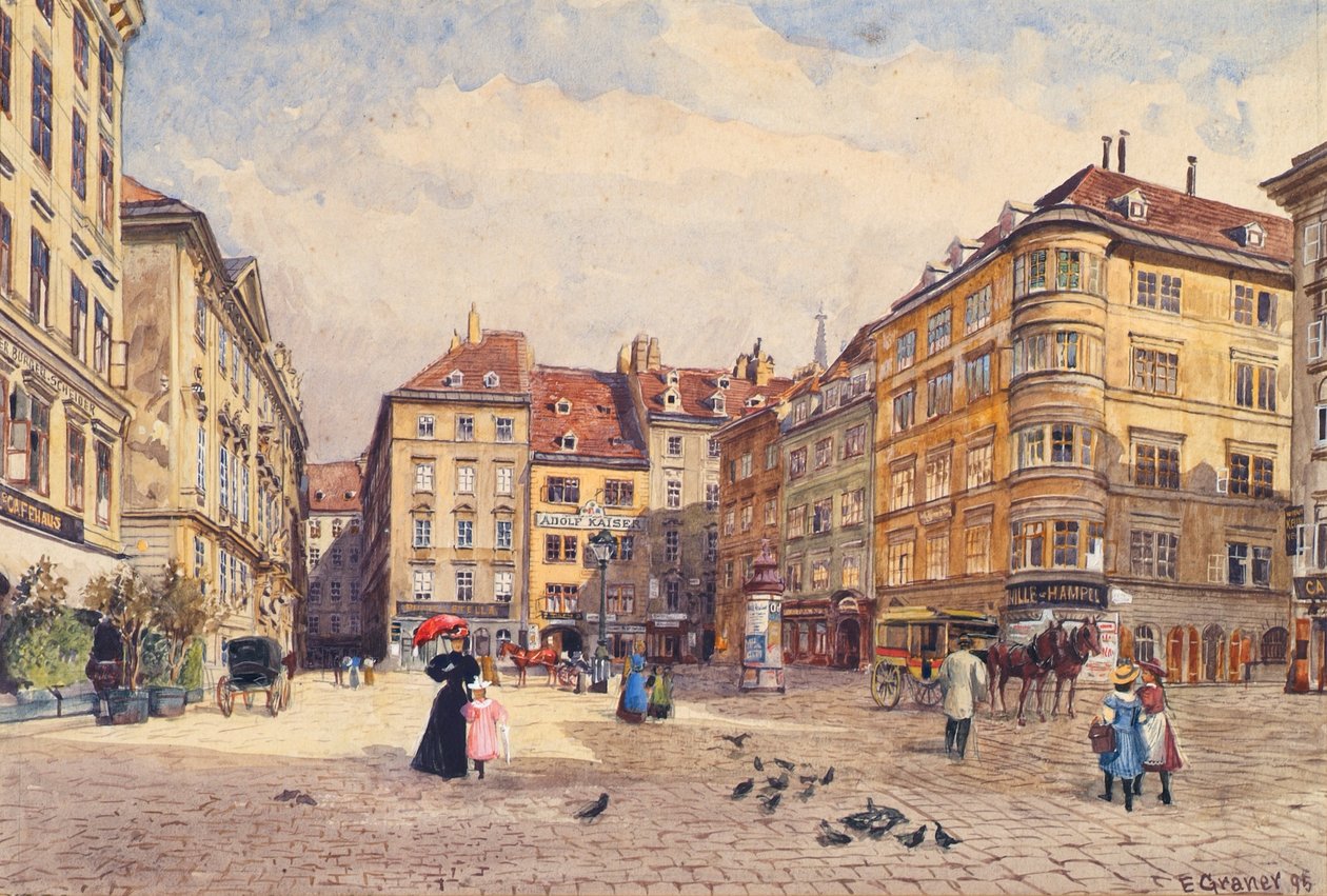 A Judenplatz Bécsben alkotó: Ernst Graner