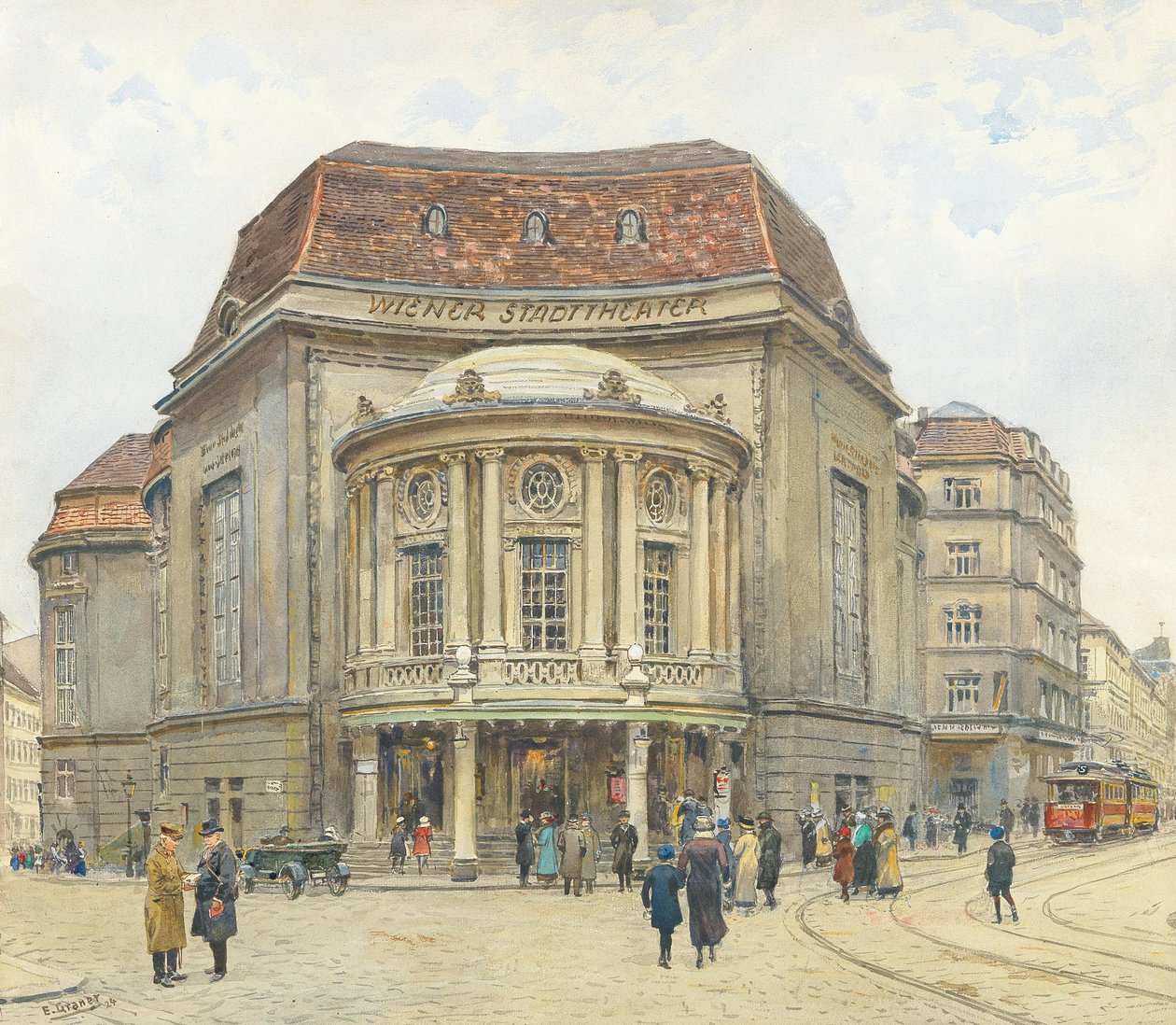 A Bécsi Városi Színház, 1924. alkotó: Ernst Graner