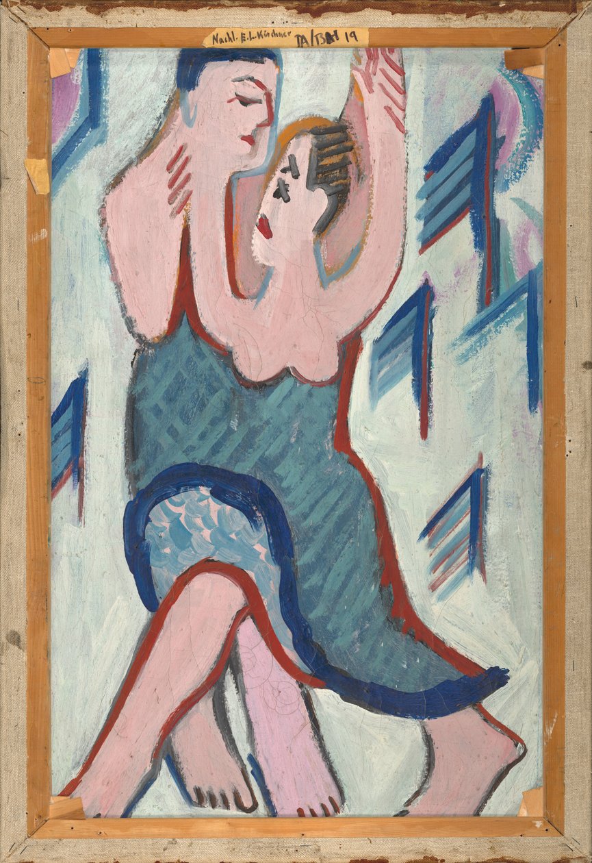 Táncoló pár a hóban [fordítva], 1928-1929. alkotó: Ernst Ludwig Kirchner