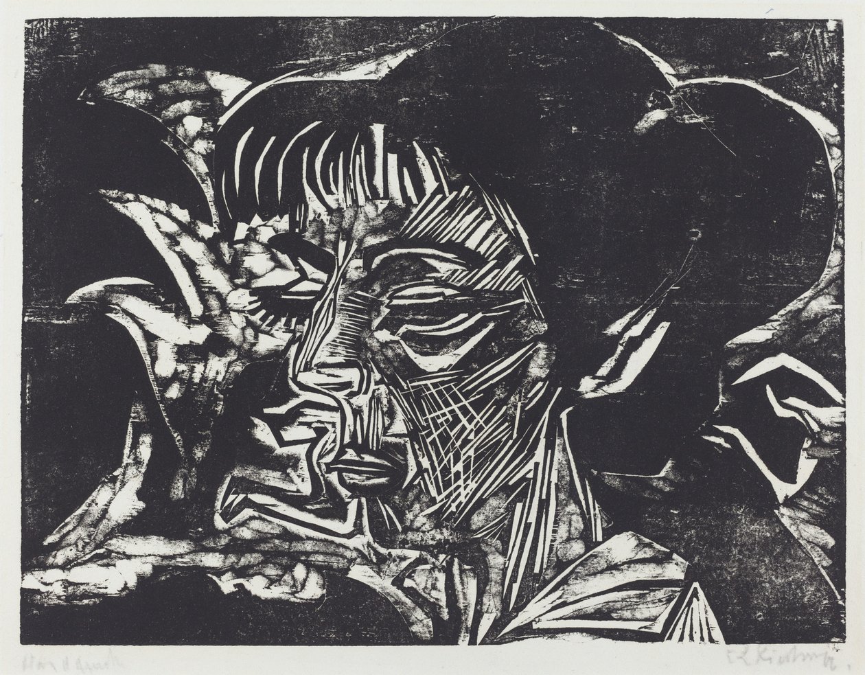 Fanny Wocke, 1916. alkotó: Ernst Ludwig Kirchner