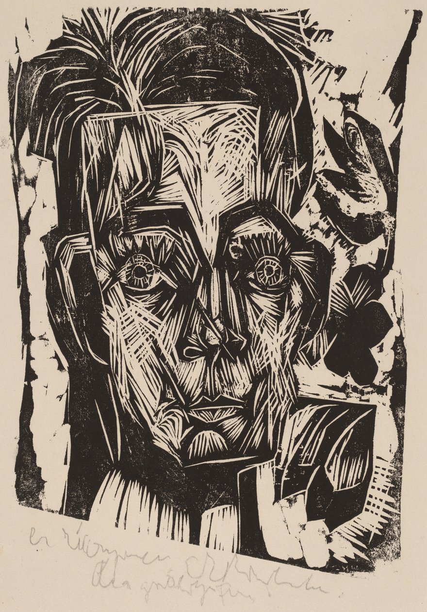 Dr. Robert Binswanger, a diák vezetője, 1917-1918. alkotó: Ernst Ludwig Kirchner