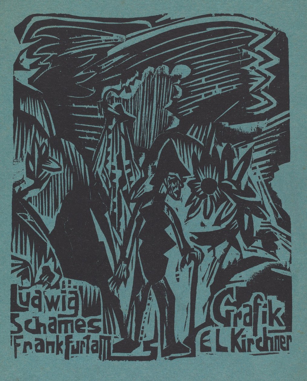 Ludwig Schames Frankfurt a M Grafik E L Kirchner Ludwig Schames Frankfurt a M..., 19191920. alkotó: Ernst Ludwig Kirchner