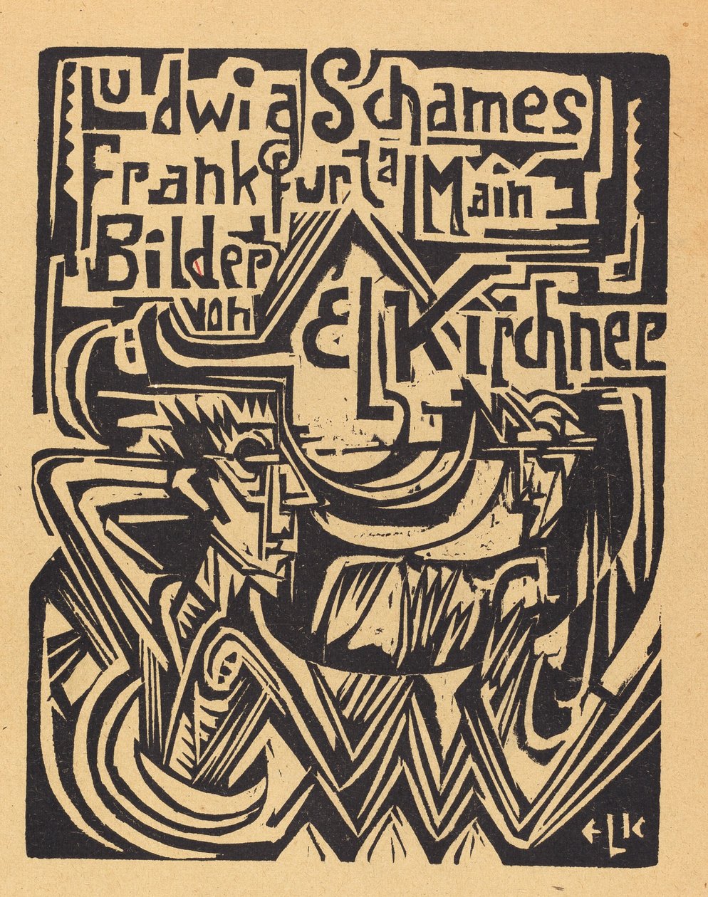 Ludwig Schames Frankfurt a Main Bilder von E L Kirchner Ludwig Schames Frankfurt..., 1919. alkotó: Ernst Ludwig Kirchner