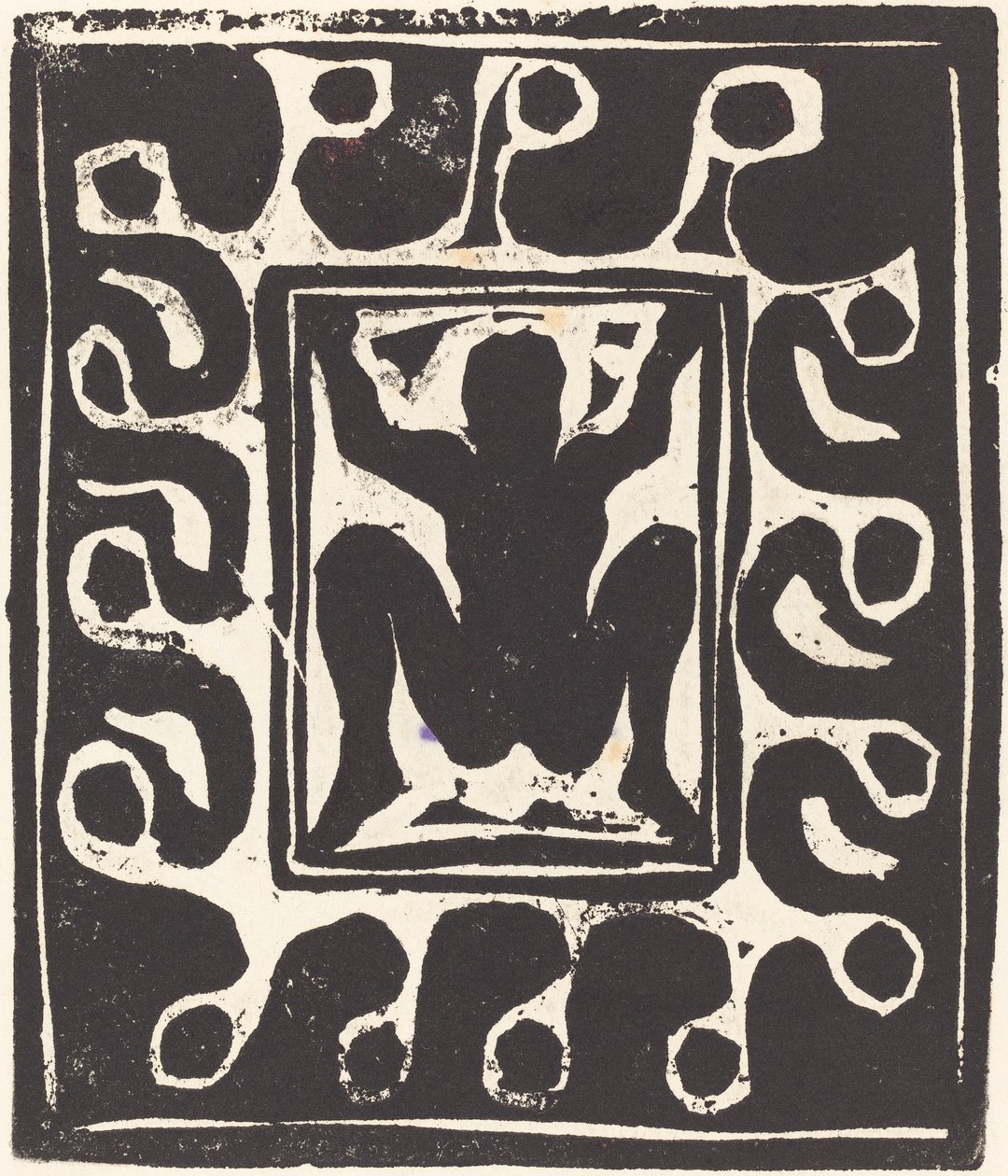 Akttáncos, 1906. alkotó: Ernst Ludwig Kirchner