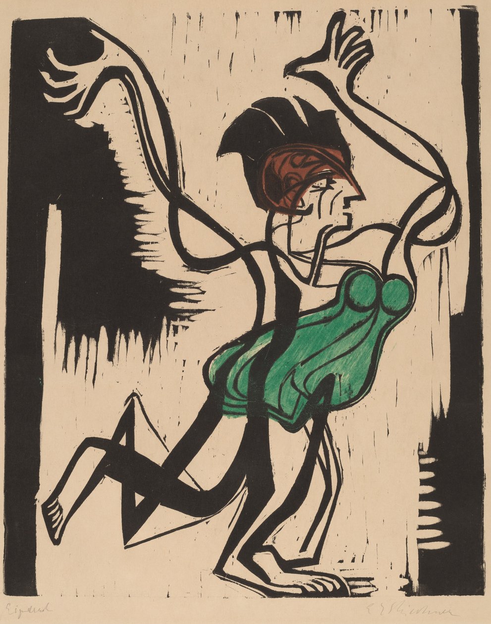 Palucca, 1930. alkotó: Ernst Ludwig Kirchner