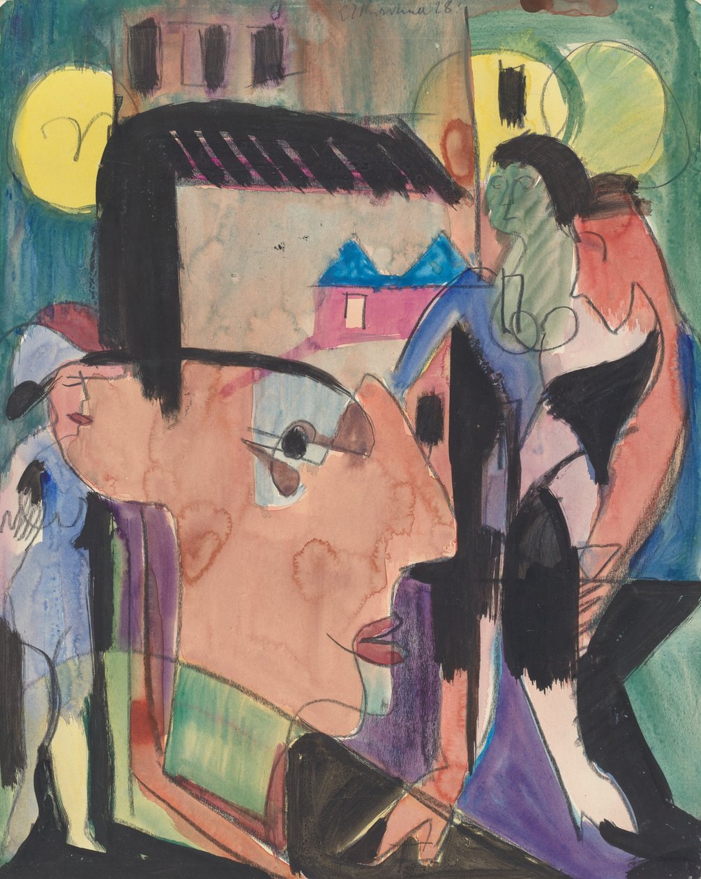 Önarckép, 1928. alkotó: Ernst Ludwig Kirchner