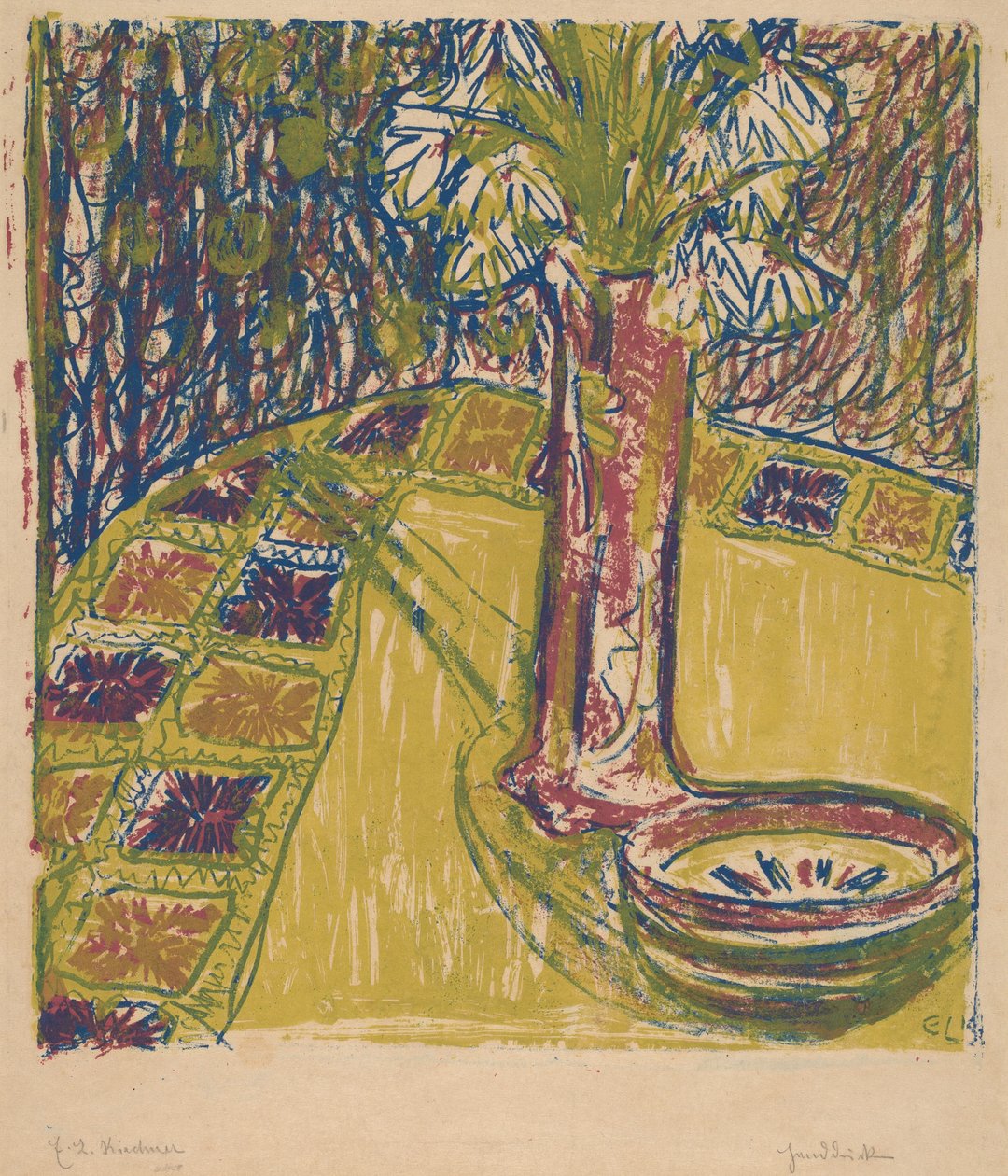 Csendélet, 1907. alkotó: Ernst Ludwig Kirchner