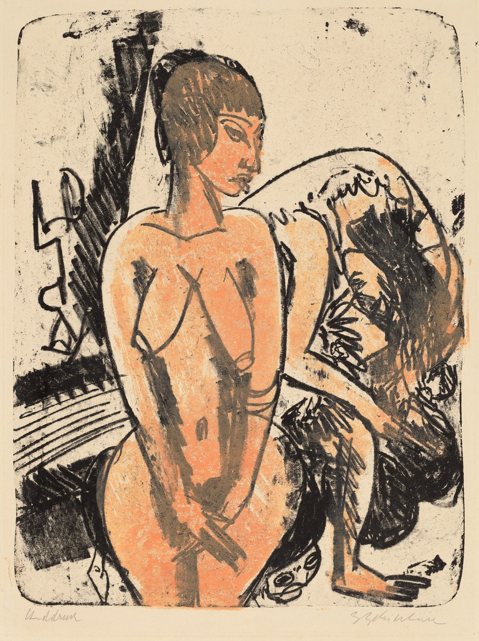 Két nő, 1914. alkotó: Ernst Ludwig Kirchner